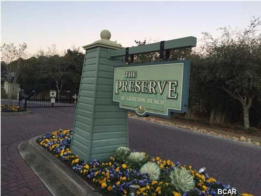 Awesome opportunity to build in The Preserve At Grayton Beach. This Gated community is surrounded by state forest. This community offers 2 pools; tennis; community room ;deeded Beach access.