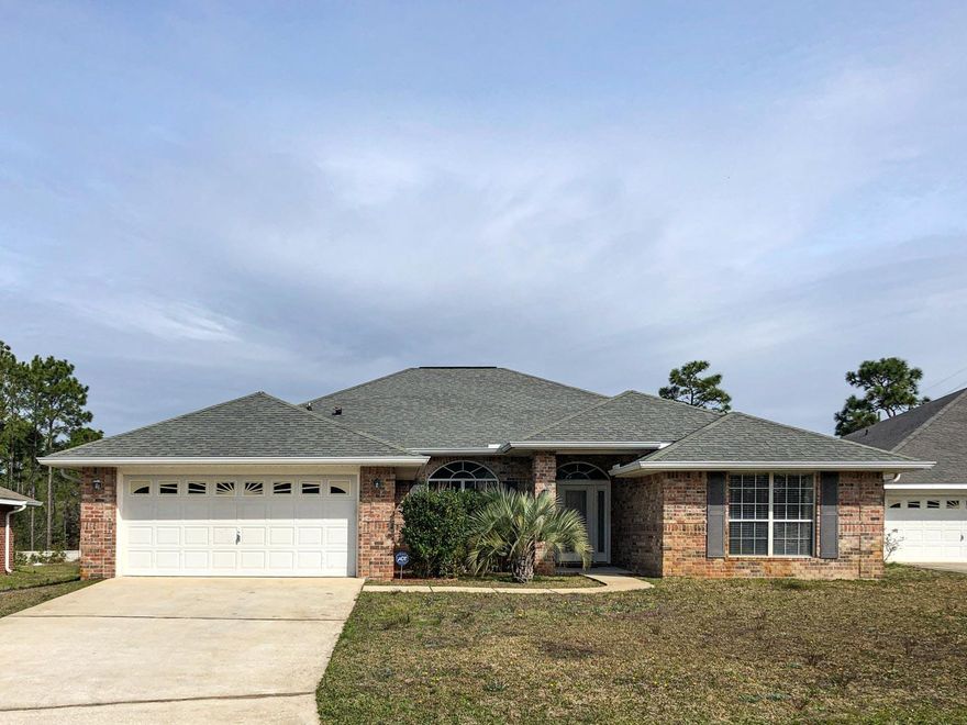 Solid, brick, 4 bedroom, 2 bath home conveniently located to Hulburt Field, Navarre, and Fort Walton Beach. Home is open and has a nice flow. You are welcomed in a nice atrium that accesses the living room or to the formal dining room into the kitchen with views into the living room. Living room just off the kitchen/ nook. The living room has tall ceilings, and plenty of space for entertaining. Plus, there is a wood burning fireplace, and access to the huge backyard. Master is separate from other bedrooms to make for the ultimate in privacy. Laundry room is located just off the garage and serves as an excellent mud room. Backyard has a ton of outdoor living space and a very well maintained yard building. Make your appointment to view this amazing home today.