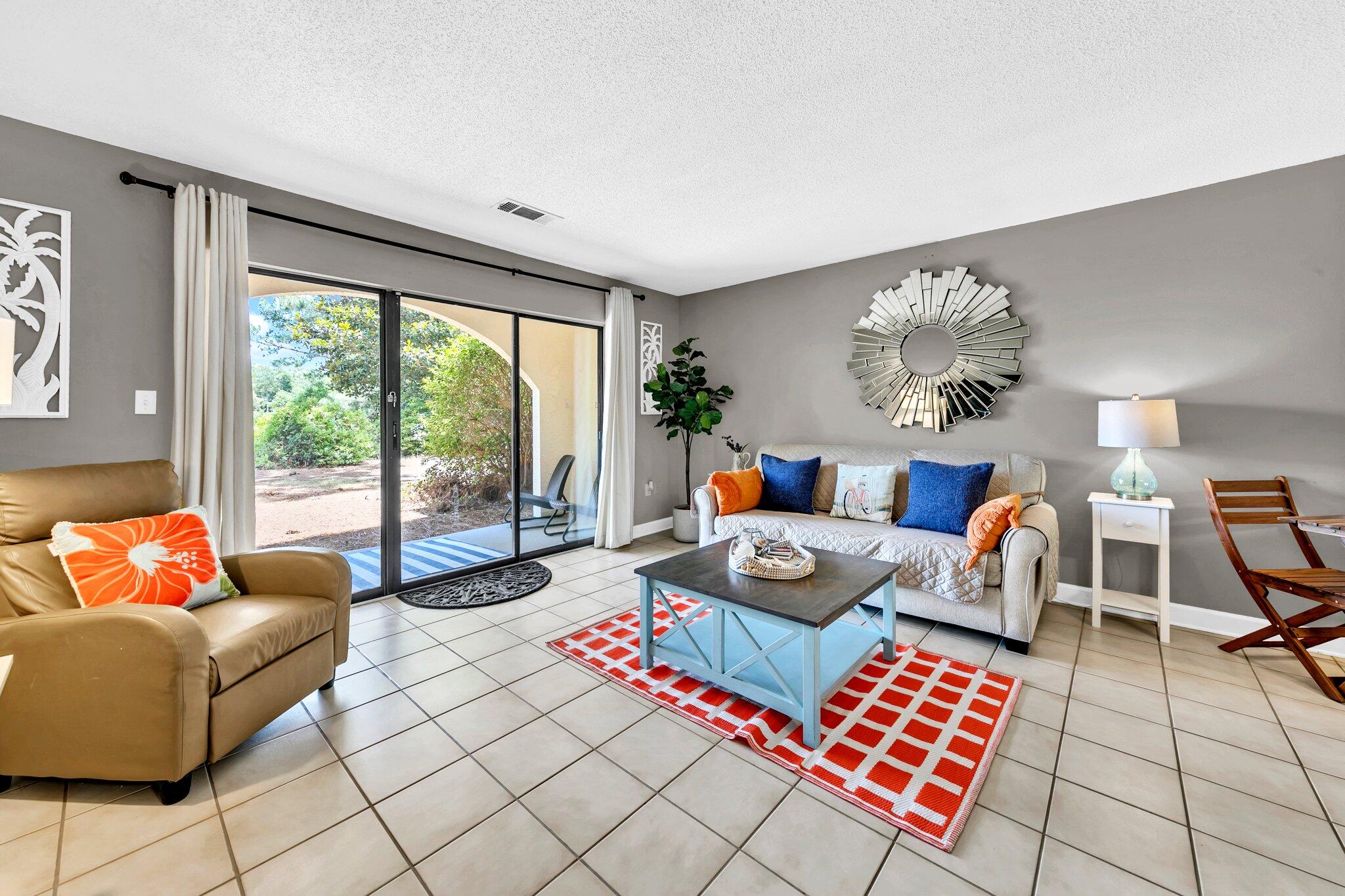 Wake up to shimmering lake views and the quiet calm of Bluewater Bay. This beautifully updated **ground-floor** 1BD/1BA condo at 305 Southlake Court features granite countertops, stylish finishes, in-unit laundry, and comes fully furnished for a seamless move-in. The open layout flows to a private patio where mornings begin with coffee and herons gliding across the water. Enjoy access to golf, tennis, pools, walking trails, and a full-service marina--just steps from your door. Minutes to Eglin AFB, Mid-Bay Bridge, and Destin's beaches (without the crowds or chaos). Ideal for military, retirees, first-time buyers, or investors. Private showings only.