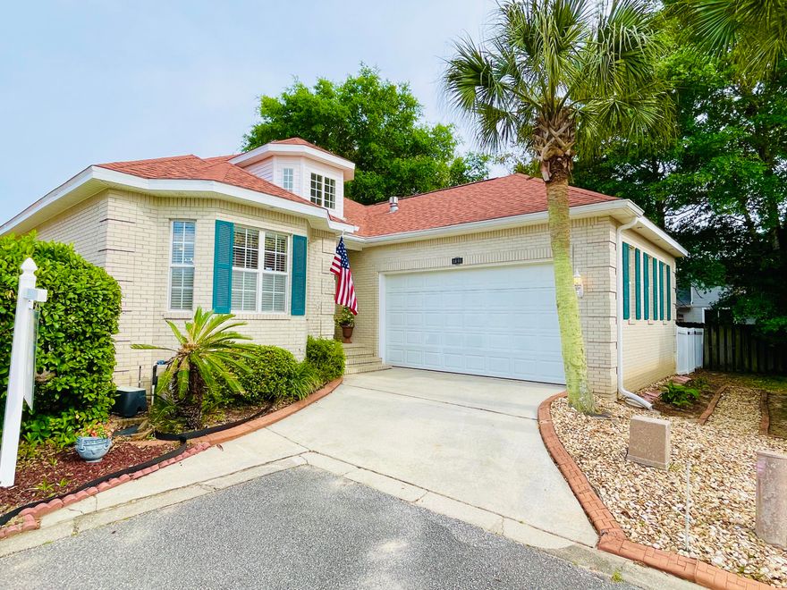 NEW ROOF (2021), NEW HVAC (2022), Newer Hot water Heater (2020), NEW FLOORING, Newer stainless steel appliances.  MOVE-IN READY.  Beautiful brick-paver patio and walkway in back.  No grass to mow!   Soft-close cabinetry in Kitchen, stainless steel appliances, wet bar.  Master bath has separated shower and jetted-tub with separated double vanities.  Tray ceilings and crown molding.  Fully fenced back yard.  2 car garage.