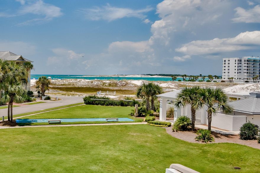 This 2nd floor end unit condo is one of the larger condos in Magnolia House. The open floor plan is ideal for entertaining and offers exceptional views of the Gulf, Harbor and Destin's East Pass. The decor features granite counters, stainless appliances and tile floors throughout. The generously sized Master Suite has windows on two sides adding to its spacious feel. The guest suite is large enough to accommodate two beds and has direct access to the 2nd bath. Magnolia House is a small condominium located in Destin Pointe, a gated island community featuring tennis courts, shuffle board courts, 2 community pools, more than 3,000 feet of beach frontage, 24 hour security and great views of the pass, harbor and coastal dune lake...