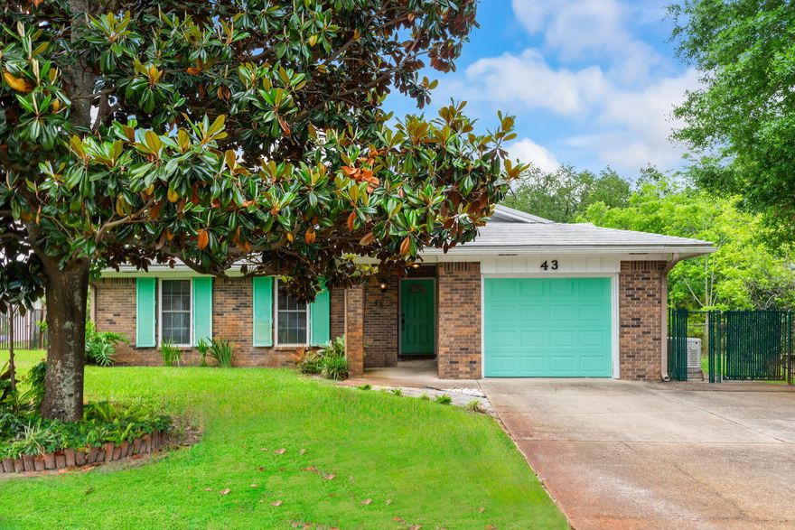 Perfect starter home or investment property in move-in-ready condition now available! This home is centrally located close to Up-Town Station, Eglin Pkwy, Hurlburt and the beautiful white sandy beaches of Okaloosa Island! The home sits on a 1/4-acre lot with a huge 12 X 30 screened-in patio overlooking the nicely landscaped backyard and mature fruit trees. The kitchen has 2 pantries, a gas stove, plenty of cabinet space, and granite counters with a breakfast bar. There are tiled floors throughout the home and a nice open flow from the kitchen to the main living area featuring a wood burning fireplace with decorative tile. Additional notable updates include: a metal roof, vinyl windows, hurricane shutters, wide driveway for additional parking and a whole house generator.