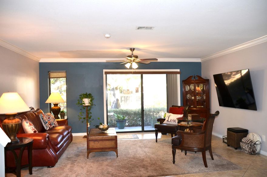 This is one of the loveliest townhomes I've seen in Destin, and it's just steps away from the 20x40 private pool with a bathroom and 2 gazebos that is shared by only six units in the building, and the HOA fees are low @ $250 per month. The seller put on a new roof in 2023 with a transferable warranty, plus the exterior was painted in September 2022.  The seller also has an assumable mortgage at 3.875% for approximately $187,000.  The first floor has an open floor plan with kitchen/dining area/living area with 20x20 porcelain tile throughout, granite countertops & breakfast bar, stainless steel appliances, walk-in pantry, half-bath, laundry closet, and a tropical oasis patio.  Stairs to the second floor are carpeted as is the entire second floor which hosts the two bedrooms,.. SEE MORE... two bathrooms, and a phenomenal balcony off the master bedroom with a Sunbrella retractable canopy that overlooks the pool, lush landscaping, common area for sports or grilling, and majestic Magnolias.  The balcony was thoughtfully plumbed with a water hose to keep your plants vibrant and healthy.  The master bedroom has a beautiful faux brick accent wall that you're going to touch to see if it's real and a large walk-in closet.  The carpeting was replaced six years ago.  The third-floor loft is currently all air-conditioned storage with wood stairs and wood-like flooring but would be a perfect place for a home office, nursery, craft room, TV/theater room, art studio, or even more closet space.   The HVAC was replaced approximately 9 years ago.  Parking is easy with 2 assigned parking spaces right in front of the unit.  Investors and homeowners alike will love this interior unit that is buffered both summer and winter by other units keeping the power bills low.   This home is also smoke-free and pet-free.  Showing are easy with only 2-hour notice required by the sellers.  