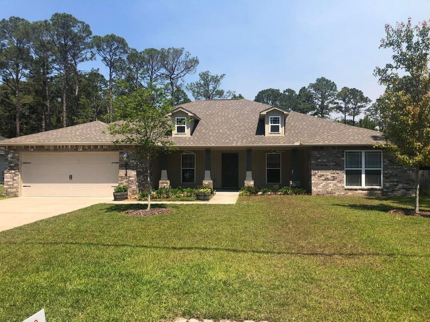This 4 Bedroom, 2 bathroom house was built in 2015 and has an open kitchen and family room.  This home has a 2 car garage, large backyard with patio, and is centrally located near beaches and shopping. Home is located 9 miles from Hurlburt AFB main gate. Pets considered. Contact listing agent to set up a showing!
