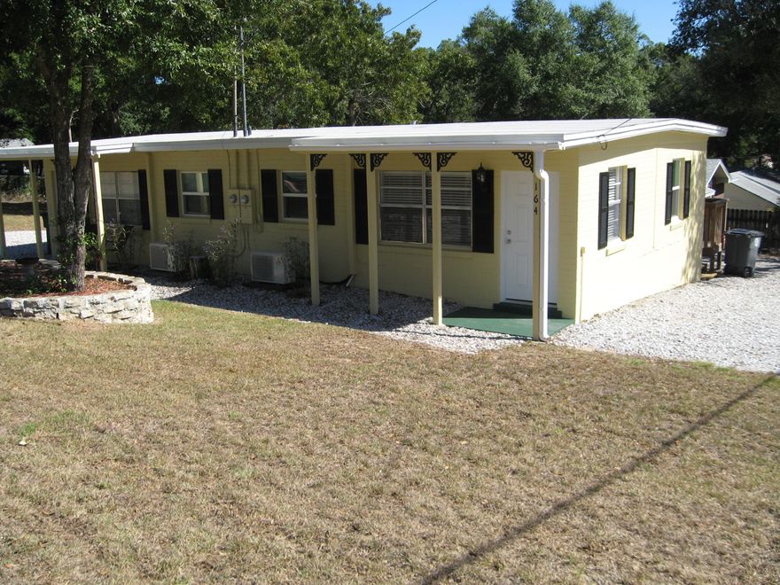 Very tastefully remodeled duplex. Electric and plumbing have been updated. Ceramic tile flooring throughout. Fresh paint. Kitchen has refrigerator with ice maker, range, dishwasher and nice pantry. Large closet in bathroom. Living room and bedroom have ceiling fans. Unit has been updated with new technology Mitsubishi ENERGY STAR ductless air conditioning and heating system for low electric bill. Inside utility room with washer dryer hookup and plenty of storage. Nice deck on back of unit. Gravel parking area for 2 vehicles. Owner provides lawn service. Located next to drive in entrance of T.J. Brooks
Dog Park. Security deposit is $1512.50