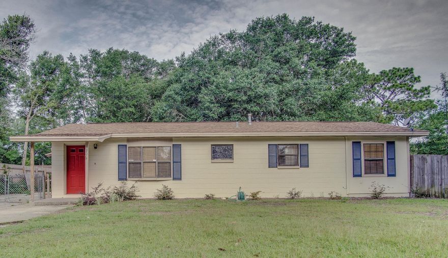 Welcome to your new home! This delightful 1,300 square foot 3 bedroom, 1.5 bath home offers a large living room for entertaining with access to the kitchen. The kitchen boasts 42 maple cabinets, large counter spaces, and an eat-in dining area. The 3 bedrooms all have new wall to wall carpet. The master bedroom features a walk in closet and an en suite half bathroom. Other highlights of this home are: inside laundry, all white appliances in the kitchen, ceiling fans in each room, and new paint throughout. Outside, you will find a workshop / detached garage with power running to it. The super-sized fenced back yard comes equipped with a sprinkler system. Call your favorite local Realtor! Surely, this one won't last long!