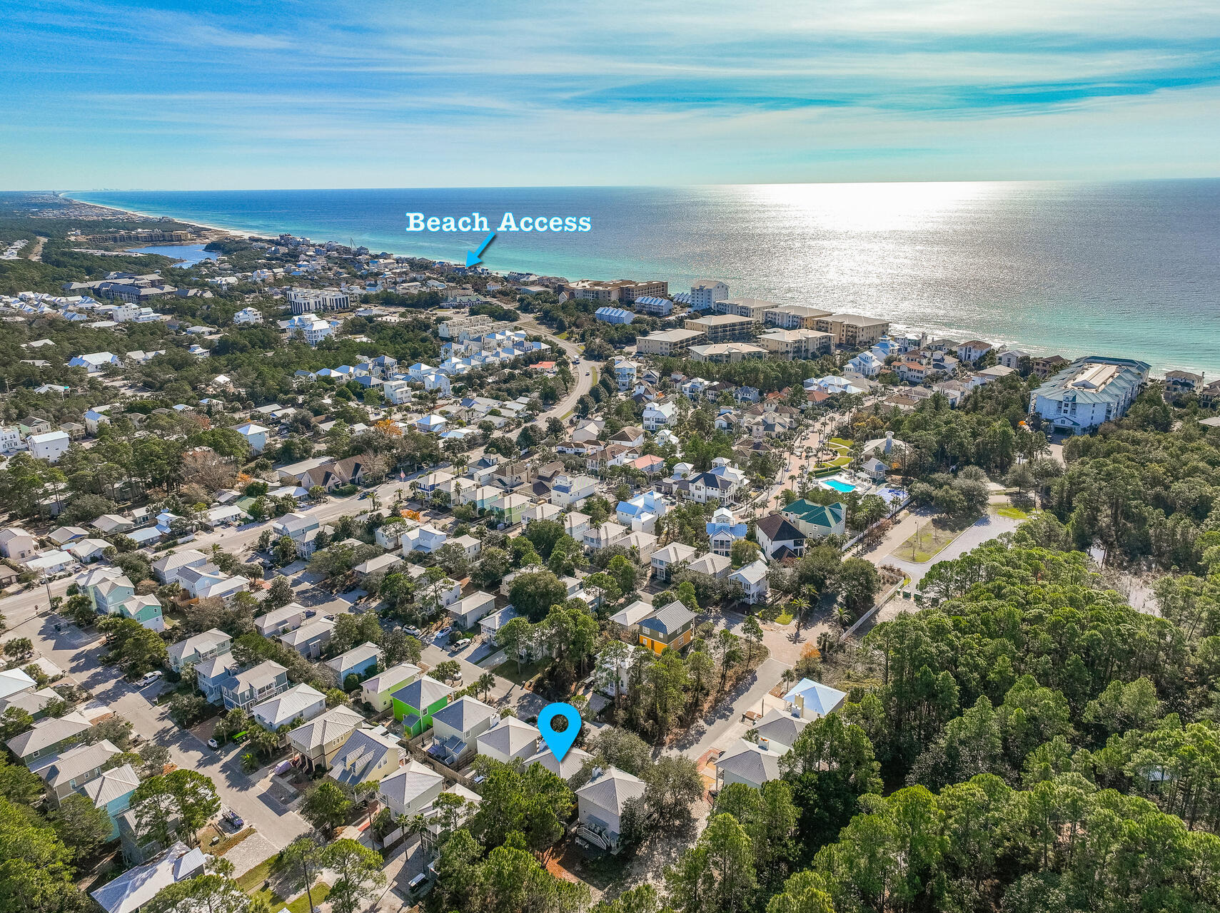 Prime location SOUTH side of 30A! Coastal Cottage sold furnished. Fully renovated in 2022 updates include: BRAND NEW kitchen w/ new stainless appliances. ALL bathrooms UPDATED, new luxury vinyl flooring & shiplap throughout; new lighting & ceiling fans, new TV's and furnishings throughout, new HVAC & water heater. Situated on the south side of 30A, this property embodies both convenience & value. No HOA offering the flexibility for primary, 2nd home or for use as a lucrative rental investment. A taller-than-normal fence ensures privacy in the backyard, accompanied by an outdoor shower and a shed for beach gear. The front yard features beautiful Magnolia and oak trees, exuding quintessential Florida cottage charm.