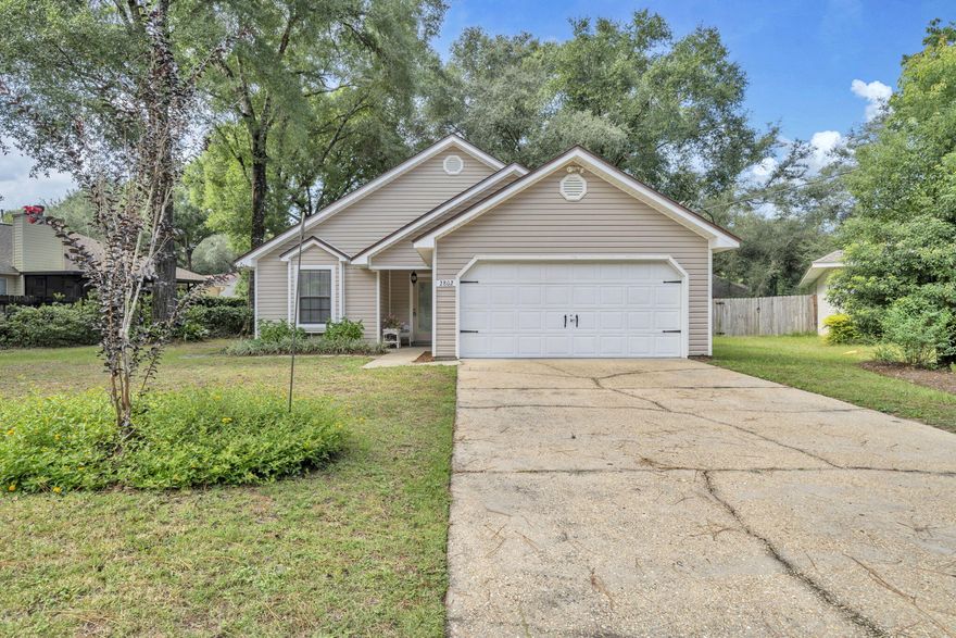This single-story home is nestled in a serene cul-de-sac just south of I-10!  Beautifully maintained residence offers a perfect blend of modern comfort and classic charm.  Enjoy peace of mind with a new roof (2022), along with a new water heater and HVAC system installed in 2024.  The heart of the home has been thoughtfully remodeled, featuring sleek modern cabinetry, granite countertops, new flooring and all-new appliances that make cooking a joy.  The open floor plan allows for seamless flow between living, dining and kitchen spaces, perfect for entertaining family and friends or enjoying quiet evenings at home in front of the fireplace on chilly nights.  The ample yard space offers a canvas for gardening, relaxing, or play, with added privacy of being located at the end of a cul-de-sac Just a short drive to shopping, dining and outdoor recreational areas.  This home combines the tranquility of a suburban setting with easy access to urban amenities.  This property exemplifies move-in readiness, making it ideal for first time buyers, small families or anyone looking to downsize without compromising on quality and comfort.  Don't miss the opportunity to make this exquisite home yours!  