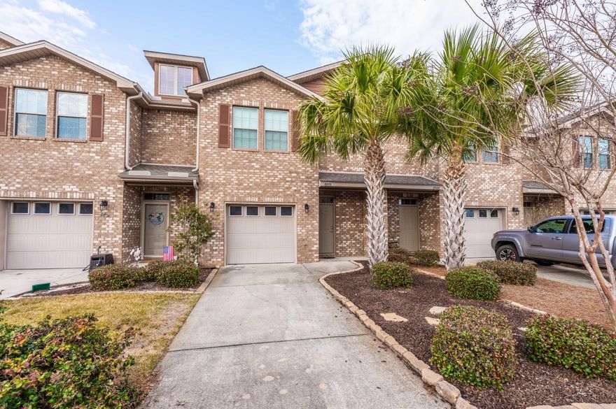 Updated Two-story brick townhome with attached garage.This gorgeous brick townhome is a must see! The current owners have spared no expense with upgrades like large tile and luxury vinyl flooring throughout the entire home, recessed lighting, granite countertops in the kitchen and bathrooms, and ceiling fans in all of the bedrooms. Stepping into the tile foyer, a beautiful wooden staircase leads upstairs to the three bedrooms, the washer / dryer closet and a full bath with tub / shower combo. A beautiful and spacious main bedroom has a large walk-in closet. The ensuite bath features a walk-in shower and double vanity. Downstairs, a half bath sits on your way to the open living room and kitchen floor plan.