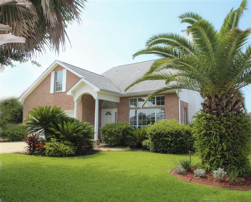 Beautifully upgraded, light-filled turn-key home. Spacious eat-in kitchen w/granite countertops & marble backsplash. New 1st floor carpet. Generous BR and closet space. Garage converts to screen room for added play & work space. Private yard w/high fence, secure gates, patio pavers, natural gas grill incl. Custom/gunite saltwater pool w/gunite benches, waterfall, hydrojets & gas pool heater. Pool storage box/accessories included. All appliances and washer/dryer included. 1-yr Home Warranty. Dimensions to be verified by buyer. Recent boundary survey done. Quiet neighborhood with convenient location to military bases, businesses, markets, restaurants and beaches. PERFECT FAMILY OR INVESTMENT HOME.