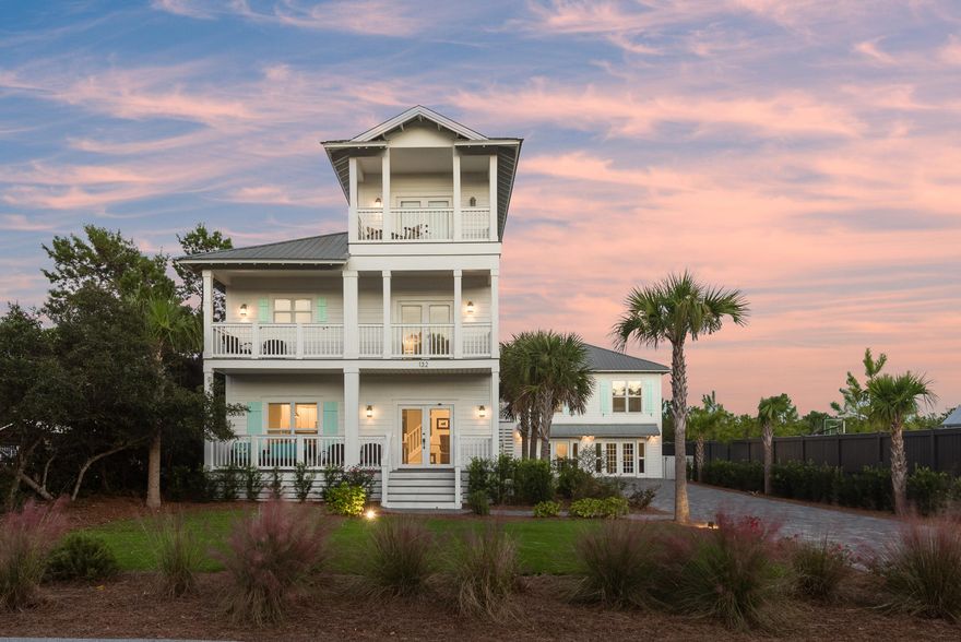 Under contract with 72 hr kick-out clause - OVER 100K IN BOOKINGS! Thoughtfully designed and boasting incredible rental potential, this newly decorated, 5 bedroom/5 bathroom property comes complete with a game room, ample yard space, a private pool, and a quaint carriage house. Entering into this coastal chic oasis, you will notice a nicely designed, open-concept floor plan with beautiful finishes such as silestone countertops, stainless steel appliances, and a rustic brick accent wall within the spacious kitchen and dining areas. This home has plenty of room for rest and relaxation, as each room - whether the living area or the bunk room - has plenty of comfortable and tasteful furnishings throughout.