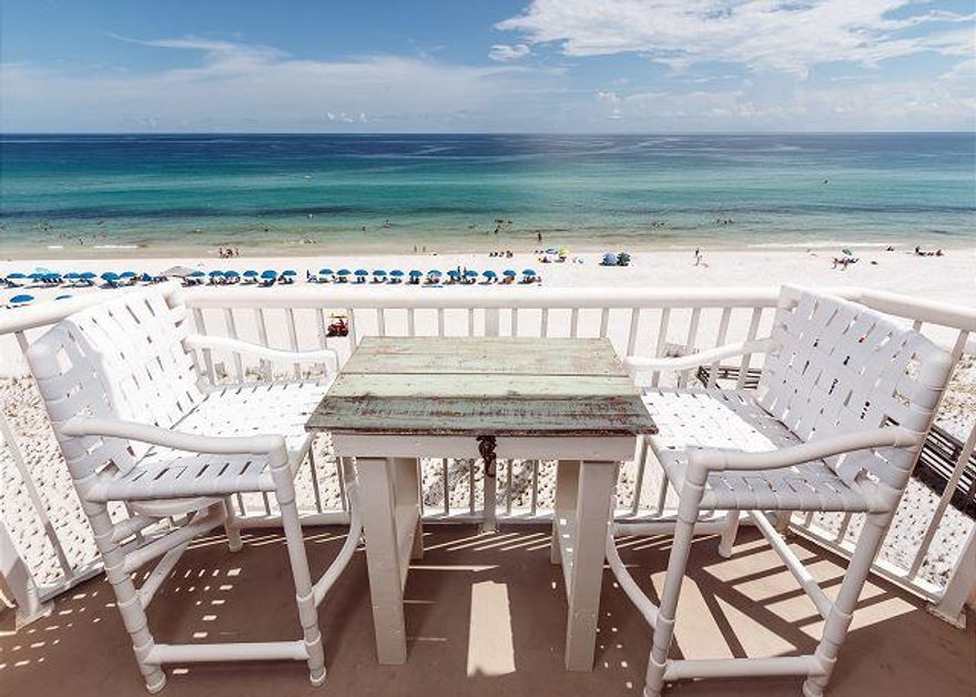 Enjoy an unlimited Gulf and Coastline view from the 7th floor of this beautifully renovated studio condo. This rental income powerhouse produces more than $30,000 in annual income! The renovated kitchen features beautiful cabinetry, stainless steel appliances and granite counter-tops and back-splash. The remodeled bathroom has an incredible fully tiled walk-in shower. This condo boasts a king sized bed, desk/office, dining table and a large balcony with amazing Gulf views and breezes  the perfect location for dolphins play in the gulf and viewing the sunset. The Islander Beach Resort offers a huge swimming pool, BBQ grills, picnic area, fitness center, meeting room, shuffle board, and dune walkover to the beach. *Buyer to verify all information*