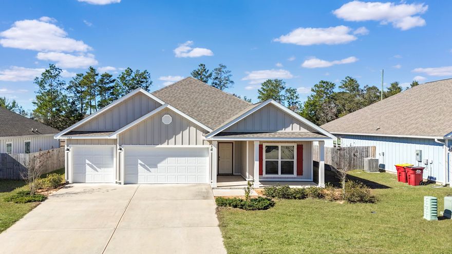 Welcome home to comfort and style in the heart of Crestview! Ideally located just minutes from shopping, dining, and everyday conveniences, this beautifully designed home also offers easy access to Riverside Elementary and Shoal River Middle School.
Step inside to an inviting open-concept layout where the kitchen truly serves as the heart of the home. Featuring granite countertops, undermount sinks, stainless steel appliances, and a spacious island perfect for morning coffee or casual gatherings, this space flows seamlessly into the main living area, ideal for entertaining or simply unwinding at the end of the day. The generous primary suite offers a peaceful retreat with tray ceilings, abundant natural light, and plenty of space to relax. Throughout the home, thoughtful design and neutral finishes create a warm, welcoming atmosphere ready for your personal touch. Let's talk about the 3-car garage perfect for vehicles, hobbies, and storage space! This home blends functionality and living feel effortlessly.