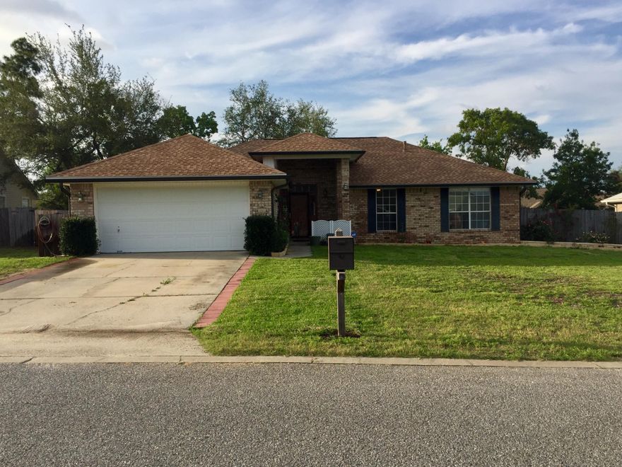 NEW ROOF! Newer AC DUCTS with electrostatic filtration and UV lights for superior air quality! One owner home located South of I-10 on a large FLAT lot with fenced backyard and storage building! NO CARPET in this home! This 4 bedroom 2 bath home is priced to sell! This lovely home features a spacious open floor plan and split bedroom design, living room with a vaulted ceiling, updated kitchen with stainless steel appliances, good sized bedrooms, and 2 updated bathrooms! The master bath features a huge all tile spa shower, double vanity, and a large walk in closet. If you are looking for a great home with plenty of place, an affordable price and a superior location with an easy commute to the area military Bases you MUST SEE this one. Priced to sell so call today!