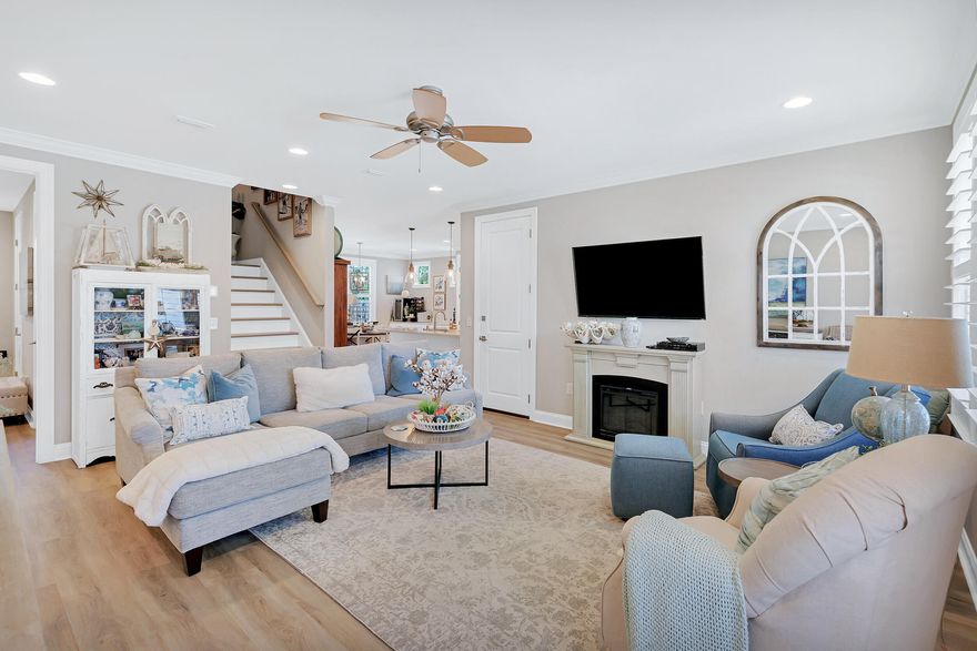 Fantastic home on a private exterior lot in the fabulous community Watersound Origins. This beautifully-kept home is 1740 sq ft, (3) bedrooms, (3) full baths, screened porch & a (1) car garage. Of the (3) bdrms, (2) bdrms are on 1st flr including main Master. A 2nd Master bdrm w/full bath is located by itself upstairs. This room is perfect for spacious office or theater rm.  Upgrades include Plantation Shutters, LVP flooring, Quartz countertops, Bosch appliances w/Gas range & tankless water heater. As a bonus, built-in Dining cabinets w/extra countertop extends kitchen doubling storage & adding a beverage area. Backyard enjoys a quiet setting w/forest behind property, screen porch & large open patio. HOA covered amenities include: pool, exercise, pickleball, Golf, Tennis & so much more...