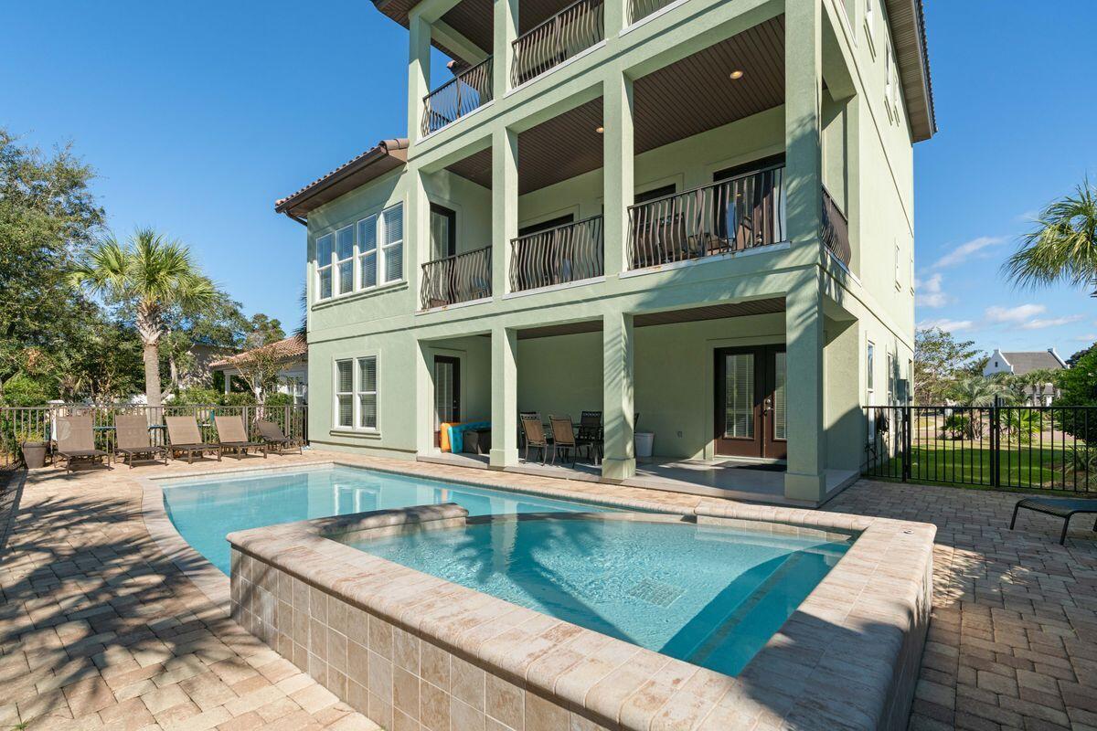 Ideally situated in the exclusive gated community of Destiny East, ''Destiny Dreams'' is one of only five homes in the community with deeded beach access in close proximity. This five-bed, five-and-a-half-bath retreat built in 2016 is a remarkable beach home that offers gulf views, a private pool with waterfall, and an elevator. Spread over more than 3,700 square feet of living space and boasting over $177,000 in gross rental history YTD 2021, this three-story build features multiple living areas, multiple owner's suites on the first and third floors, and a spacious outdoor oasis for relaxing or entertaining.