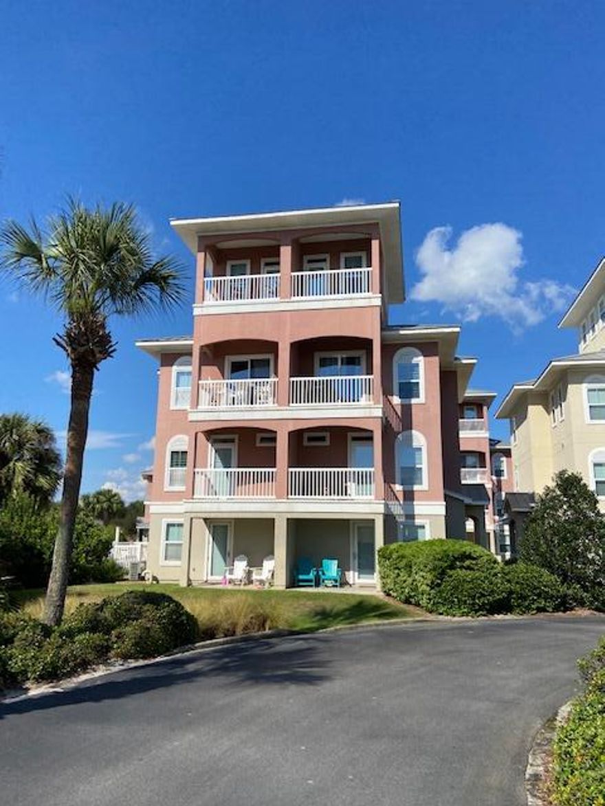 'CURRENTLY UNDER CONTRACT, SELLER ACCEPTING BACKUP OFFERS' Vacation Rental Investment Opportunity!  This turn-key townhouse with elevator is located in gated Casa Del Mar on the desirable West End of PCB.  This property has fantastic gulf views from every level, as well as being just steps away from the community pool.  Your beach access is outside the gates directly across the street.  Development is located close to many shopping, dining and entertainment options.  The seller has recently made many updates including fresh interior paint throughout, scheduled for a new A/C, new bedding, and much much more.  *All important listing information should be verified.