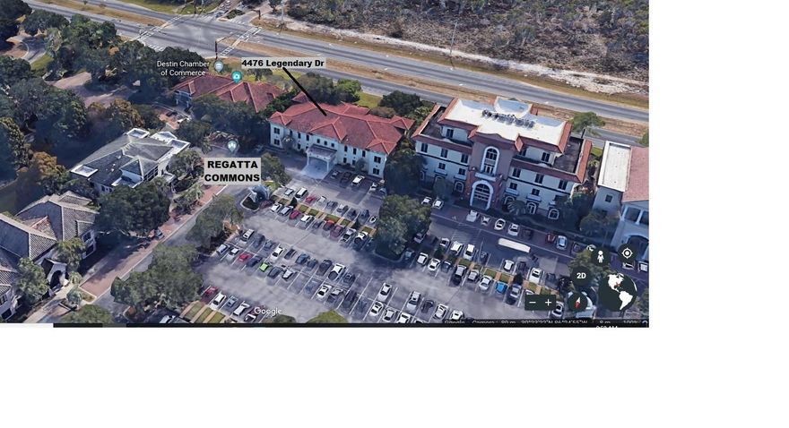 Class ''A'' professional office space located in the most prestigious office complex in Destin, Regatta Commons. This second floor unit of 1185 sq feet usable and 1315 rentable (RSF), located above Dr. Nitin Bawa's medical practice offices on the first floor, has five separate offices for the professional needing a moderate amount of space, like financial advisors, small CPA firms, and other service types. Regatta Commons is centrally located in Destin's financial district close to shopping centers, banks, residential communities of Regatta Bay and Kelly Plantation and Destin Middle School. Landlord takes care of ad valorem taxes and all utilities except for cable, internet and phone.