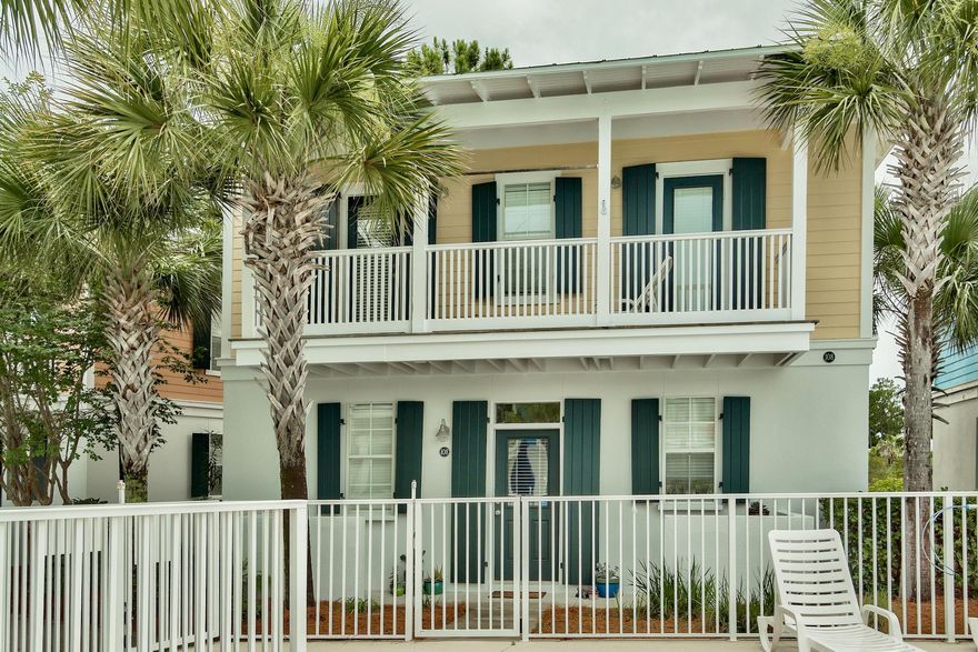 Rare offering at Bungalows at Seagrove. Premium location in this private bungalow community offering both pool and lake views. Only 1.5 blocks from the beach walk over and the famed white sugar sands and emerald waters of the Gulf of Mexico! This property has been in the same family since new and has never been rented and it shows. Many upgrades including large custom built-in cabinet in living area with lots of storage, farm sink, Kohler, and high horse power disposal in kitchen. Master and guest bedroom both access the large second floor porch with views over the pool. Painted in 2018! The development offers 2 pools, 1 heated pool & hot tub, pool house with bathroom facilities, beautifully landscaped grounds with an adjoining lake for relaxing and fishing & abundant parking.