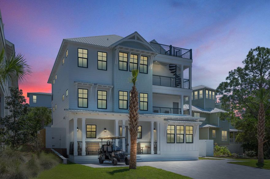 Short term rental powerhouse featuring a brand new 2025 oceanview home with 'crows nest' rooftop deck, private heated pool, and massive 24 person sleeping capacity to maximize revenue.Designer furnishings, professional photography and full inventory to convey for immediate revenue generation.Only a 5-minute walk (0.25 miles) to public beach access ensures high occupancy. Includes a free six-seater golf cart and two paddleboards for added guest appeal.Designed from the ground up to ensure easy, low cost maintenance and best possible yield.Most recent appraisal and inspections are included in the documents section of this listing.Visit https://legacybeachhomes.com to determine availability for showings.