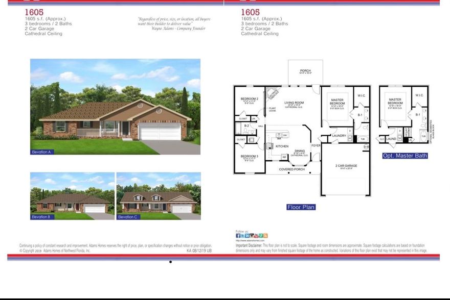 This home is in the beautiful new subdivision of Charleston Place.Standards are fully sodded lots with professional landscaping and sprinkler systems.This home is on a .34 acre corner lot! It has 1605 sq ft., 3 bed 2 bath and upgraded with granite countertops in the kitchen, upgraded flooring except in bedrooms which have carpet, 12x20 covered back porch and craftsman elevation, and upgraded master bath with separate shower and window over tub.This home is 4 sided brick. Our homes come with a 10 year bonded builders warranty.All plans are engineered and built to hurricane/wind load resistance building codes.