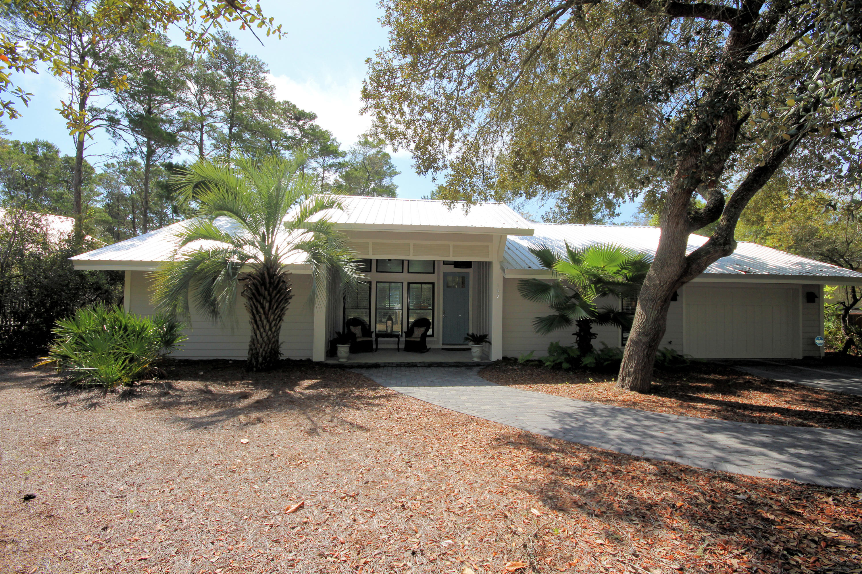 This home was 100% remodeled in 2016. Located in a neighborhood loved by locals, this house is steps to Seaside, the beach, restaurants, 30A and shopping. This is one level living, with a new pool and fenced in private backyard. Truly a one of a kind home with beautiful finishes, large windows and an open floor plan. It has large closets and bedrooms, a master suite, attached garage and temperature controlled storage room. Make your appointment for showing today and experience what this home has to offer.