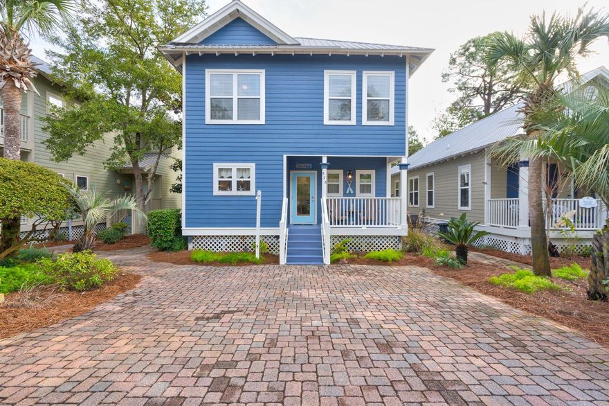 Welcome to ''1 Fish 2 Fish''. This is a rare opportunity to own the only property available in Old Florida Village.  Located between Blue Mountain Beach and Gulf Place along the west end of scenic 30A, Old Florida Village offers 2 pools, gated community, $200 monthly HOA fees which includes landscaping, white picket fences, abundant green space and conveniently located to 3 public beach accesses including Ed Walline, Gulfview Heighs and Spooky Lane. ''1 Fish 2 Fish'' has 3 bedrooms 3 baths and has been meticulously maintained by the current owner's.  Tastefully decorated and sold fully furnished and rental ready makes this an excellent opportunity for a primary, secondary or vacation rental. Located in the highly desirable north back section of the neighborhood. The notable exterior