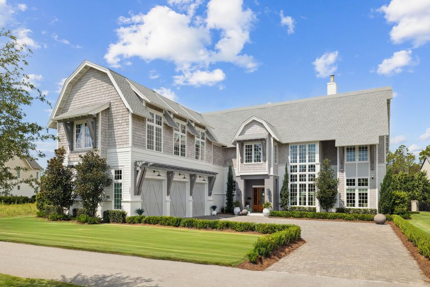 *** DESIGNER DECORATED *** Discover the epitome of luxury living in this stunning Coastal Dutch Camp Creek Retreat, nestled within the prestigious gated community of Watersound Camp Creek. Spanning an impressive 6,264 square feet, this exquisite residence features 6 spacious bedrooms and 8 lavish bathrooms, making it the ideal haven for families and guests alike. A generous 3-car garage provides ample space for vehicles and recreational toys. Step inside to experience the bespoke elegance of custom wall coverings and draperies that adorn every room, creating an inviting yet sophisticated atmosphere. Embrace your culinary passions in the gourmet chef's kitchen, outfitted with top-of-the-line appliances and designer finishes that promise to delight any home chef.
The outdoor spaces are equally remarkable, featuring a charming cabana complete with a cozy fireplace, perfect for gathering with friends and family after a day at the beach. The grilling porch offers a delightful outdoor dining experience surrounded by lush landscaping, complemented by tasteful landscape lighting that sets the mood for enchanting evenings.
As a bonus, enjoy exclusive membership to the St. Joe Club, providing access to a world of leisure and recreational amenities.  Experience unmatched elegance and comfort at the Coastal Dutch Camp Creek Retreat - where every detail has been thoughtfully curated for the ultimate coastal lifestyle.
