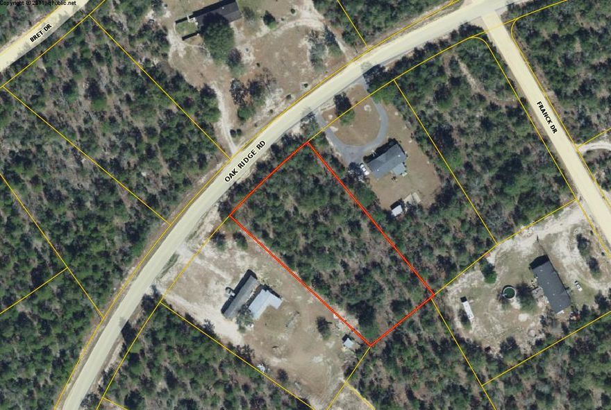 A beautiful wooded lot.