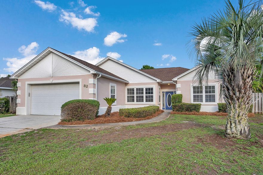 **Charming 1611 SF Home Just Minutes from the White Sandy Beaches of 30A and the conveniences of Miramar Beach and Destin!** Step into this beautifully updated home, featuring new LVP, and fresh paint throughout (no popcorn ceilings) The ALL brand-new kitchen boasts quiet-close white shaker cabinets & drawers, large stainless steel sink, refrigerator, range, built-in microwave, dishwasher, and Granite countertops! Enjoy a spacious split floor plan with 3 bedrooms, a large living room, dining area, and a relaxing screened porch. The large fenced backyard is perfect for outdoor activities, and the 2-car garage offers ample storage.Recent upgrades include: Roof (2022), new HVAC(2020) and water heater (2023). This home is move-in ready and waiting for you!