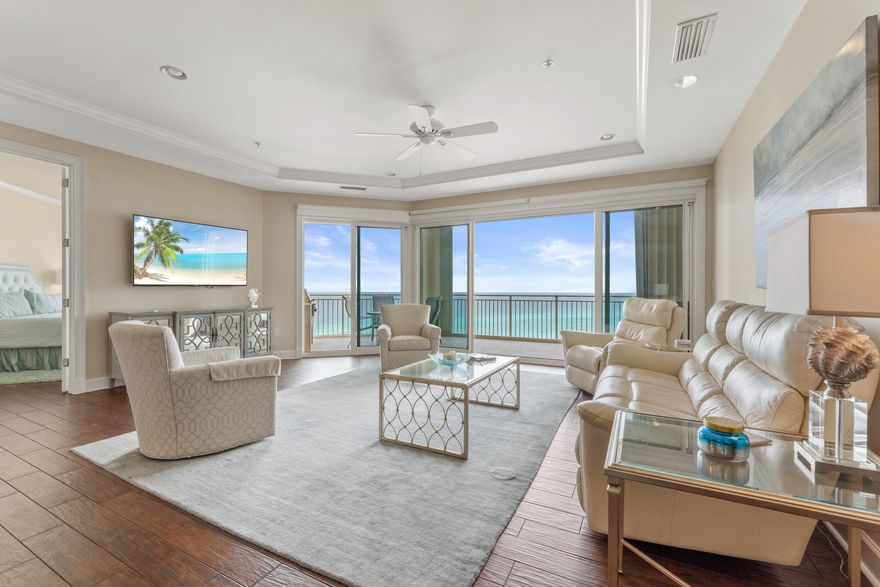 ''ABSOLUTELY PRISTINE'' !!This Stunningly beautiful 3BR/3BA Villa in Grand Dunes is perfectly located on the 9th floor of the South Tower!It is absolutely gorgeous, Everything in this Villa , from the hardware, to the cabinets and appliances, literally ''EVERYTHING''!! It is the most beautiful 3BR Villa in all of Grand Dunes!!Features of this Villa include: Custom ''Leathered'' Granite countertops and kitchen Island, custom backsplash, Thermador Appliance Package, Custom Lighting and fixtures throughout, ''Faux'' Hardwood ceramic tile flooring in all living areas and bedrooms, all new cabinetry and hardware, Custom granite tops on all bath vanities, True marble floors and surround in all baths, Custom glass sinks in all baths, seamless glass in all showers, soaking tub and separate shower in Master bath, 8' solid wood interior doors, all lights on dimmer switches, Plantation shutters, new Washer and Dryer, built in office, built-ins in master walk-in closet, Sleep Number mattresses in the Master and Gulf Front Guest, "65" TV's in Master and Living area, all new ceiling fans, electronic Solar Shades in Living area,