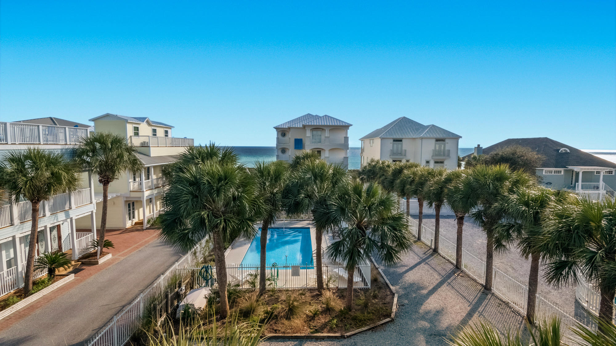 DON'T MISS OUT ON THIS RARE OPPORTUNITY TO OWN THIS ONE OF A KIND PROPERTY. FOR FULL TIME LIVING OR INVESTMENT SOUTH OF 30A. 3BR/3BA Gulf view condo, new furnishings, new carpet and painted throughout with large private 2 car garage and easy elevator access. This gated gulf front complex offers relaxing views of the water with a deeded beach access. Seaview II has 2 units and building I has only 3 sharing a peaceful swimming pool. New fridge and stove 2019. The exterior of building just painted in October 2017. Located within walking distance to 30A shopping, restaurants, 20,000 acres of nature to explore, over 35 miles of bike trails and a short distance to Seaside.