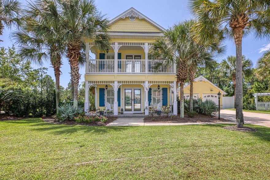 Beautiful home located in the gated community of Pelican Bay. This well built home is just minutes from the hospital and Grand Boulevard. This home sits on one of the largest lots in the neighborhood. There is plenty of room to add an outdoor summer kitchen or pool. The home features plantation shutters, hard surface flooring throughout and comes completely furnished. The two car garage is well insulated, heated and cooled. This is a very pet friendly home offering a dog walk in the back and also a pet retreat attached to the garage. There is a large balcony off the master bedroom upstairs that will make a great area to enjoy your morning coffee as the sun rises. Home was built with Go Bolts that strengthens the home above code for the time period it was built. Heat pump 2 years old. Hot