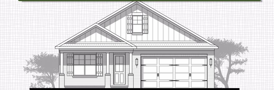 Home Under Construction in Hammock Bay. The Cobia plan has 2,093 square feet, three bedroom, plus flex room and 2.5 baths. Brick exterior, low E-vinyl windows, covered rear porch and a 2 car garage. Interior finishings include, 9' ceilings, granite counter tops, laminate, tile and carpeted floor coverings, crown molding, cased windows and openings. Natural gas range and Rannai tank water heater. Stainless Frigidaire appliances, WoodHarbor cabinets with 100 year finish warranty, tiled shower and tub deck. Hammock Bay is a 3,200 acre master planned development which offers a clubhouse, movie theater, pools, workout facility, nature trails and a pet park.