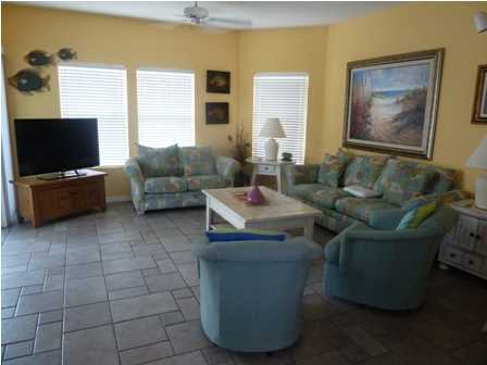 Pre-approved short sale by bank. Spacious two bedroom two bath condo along the Boardwalk. Perfect location just a minute to the Beach. Pretty view of the Gulf from this unit. Nicely furnished, turn key. Gated Community with 24 hour security. 1100 Ft. of deeded Beach. On site Restaurnat, Marina with a boat ramp. Canal's for docking, 5 pools, 3 hot tubs, 6 tennis courts, 9 hole par golf course. At the Beach snack Bar. Beach service available. All room dimensions to be verified by the buyer.