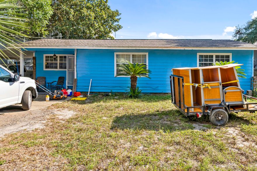 Opportunity knocks! This 3-bedroom, 2-bathroom home in the heart of Fort Walton Beach is an investor special with great bones and endless potential. With a 2017 roof, 2015 water heater, and 2015 HVAC, many of the big-ticket items are already taken care of, leaving room to focus on adding your own updates and value. Inside, the home features a spacious layout with a large kitchen and plenty of room to reimagine the space. Step outside to find a huge yard and a partial in-ground pool that, with a little attention, could become the centerpiece of your backyard oasis.Some cloth wiring and soft spots in the subfloor will need replacing, but once addressed, this property can shine as either a primary home or an investment opportunity. With solid fundamentals and a desirable location, your magical touch. Selling AS-IS and will not qualify for traditional mortgage, cash or hard money loan only. 