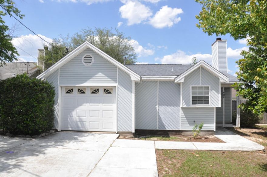 This is a bank owned property. Wonderful home located just south of I-10! Family room is generously sized and has various features. Features include a wood burning fireplace, sliding glass doors leading to the backyard, and a cathedral ceiling. Kitchen features hardwood laminate flooring, plenty of cabinets, and lots of counter space. Seller does not make any representation or warranties. Property is being sold in ''AS IS'' condition.