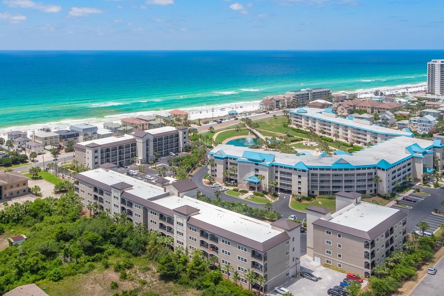 Front Row! Enjoy the best Alerio has to offer. This 3 bedroom unit in the coveted D building, puts you right in the action. Completely furnished, newly painted and ready for your enjoyment. Conveniently located on the West end of Scenic Gulf Dr emphasizing everything that makes a location perfect. Deeded beach access, shopping, eating, bike riding, community pool, and more!Alerio unit features: Wood floors, granite counter tops, 10 foot ceilings, and stainless steel appliances.Rentals for 2021 currently sitting at 50k base rents.