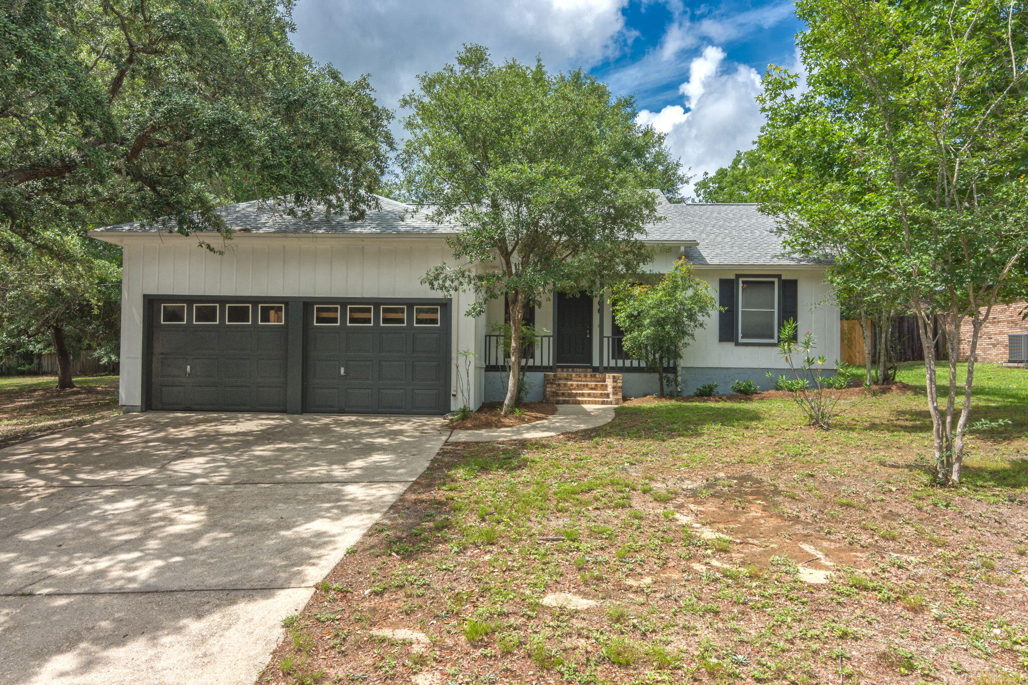 3 Bedroom 2 bath home located in south Crestview providing easy commute to the local bases, beaches, and shopping centers. Master bedroom also connects to a smaller room perfect for study, nursery, or small office. Large backyard provides plenty of space for the kids and family dog to play. HVAC 2015, Roof is about 11 years old.
