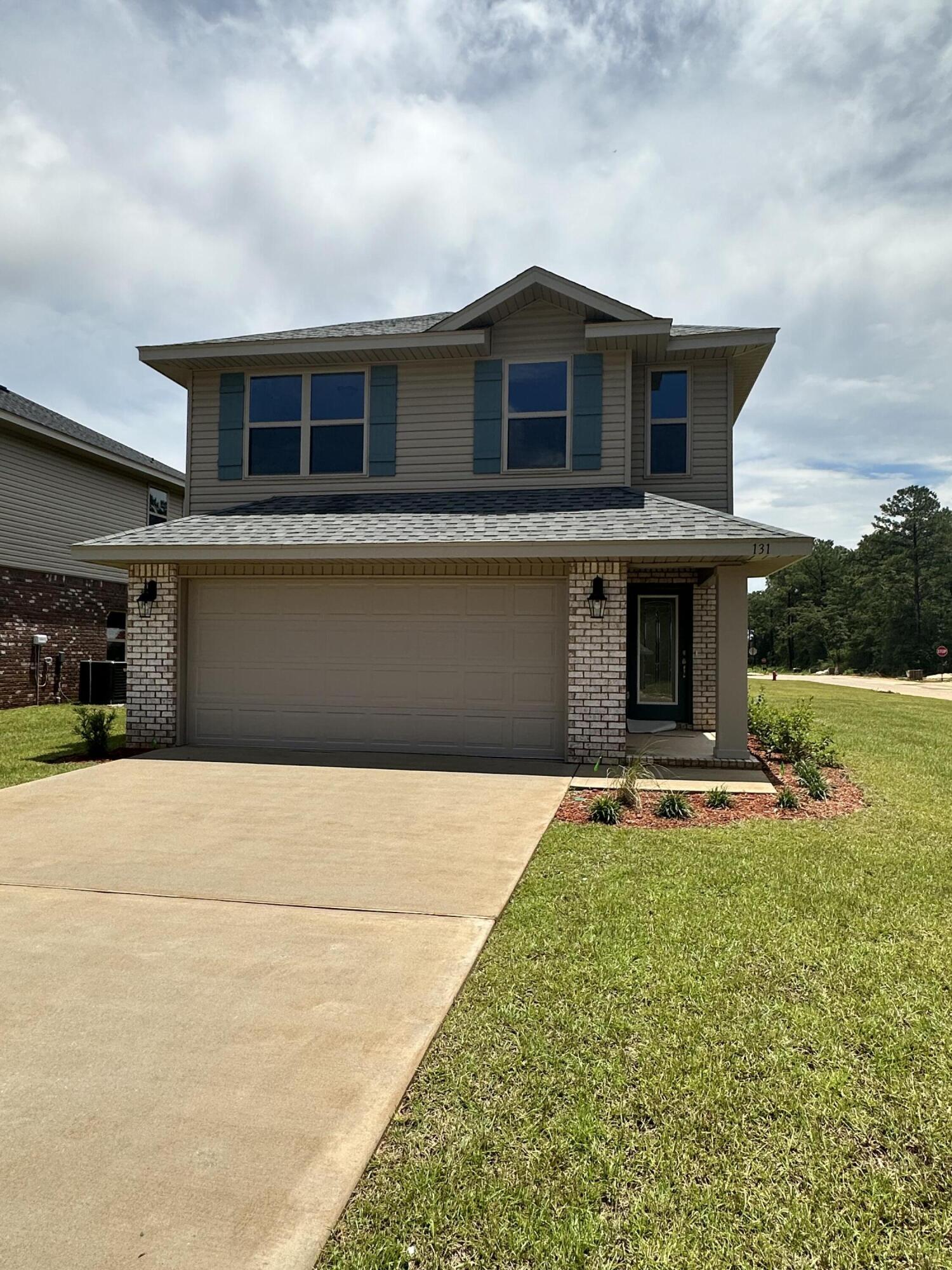 Adorable 20Story New Construction Home in North Crestview.This beautiful 4-sided brick hoe offers 1,817 sq. ft. of thoughtfully designed living space. Featuring 4 bedrooms and 2.5 bathrooms, including a spacious master suite, this home combines comfort and style. Inside, you'll find upgraded PureTech LVP flooring throughout the main living areas, plush carpet in the bedrooms, 5 1/4-inch baseboards, and brushed nickel fixtures for a modern touch. The kitchen and bathrooms are finished with Granite or quartz countertops, providing both elegance and durability. Additional highlights include a fully finished automatic garage, an automatic irrigation system, and a fully sodded yard with some nice landscaping.