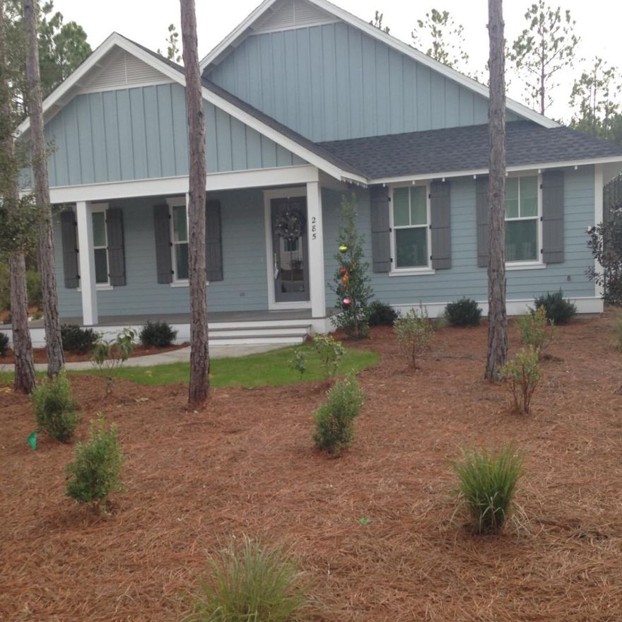 Custom 3 Bed/3 Bath with a Study with an Interior linear Fireplace with and mantle. Upgraded Quartz counter tops, Vent hood in kitchen. Appliance package Thermador, including a convection steam oven, wall oven and gas cook top, electrolyte vent hood, a Bosch french door refrigerator, miele washer dryer, two separate marvel wine coolers and built in dry bar in addition has a pot filler at cook top. Laundry room complete with built in cabinets and counter top and fold out ironing board. Bruce wood flooring in through out the home. Surround system with speakers, cameras and alarm all accessed by remote. Custom built in shelving in all closets. Enlarged custom screened porch with two ceiling fans and recessed lighting and hook ups for Jacuzzi tub. Gas stub out and pad. Garage studio office