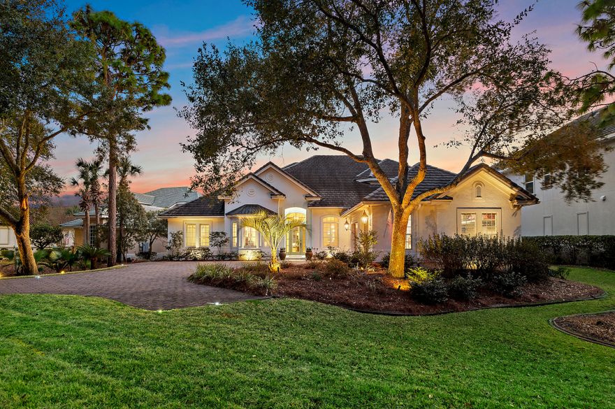 Welcome to 511 Regatta Bay Blvd., an exceptional residence situated in the prestigious gated golf course and boating community of Regatta Bay. Overlooking a serene lake and the Forbes magazine Iconic rated golf course. This beautifully renovated home offers 4 bedrooms, 3.5 baths, a private study, an extended 2.5-car garage and 3,512 square feet of heated and cooled living space. With the vast majority of the home located on the main level, you will find featured, a formal living room and formal dining room, along with a spacious family room anchored by a newly updated fireplace and mantle. The kitchen has undergone a major transformation and includes stainless steel appliances, a large rebuilt island, new countertops, a walk-in pantry, breakfast bar, breakfast nook and freshly painted cabinetry.  Also on the first floor is a private study,  powder bath for guests, laundry room and a luxurious master suite offering two expansive his-and-her walk-in closets. The master bath has been refreshed and includes new beadboard, new mirrors, dual vanities, a soaking tub and a separate shower. Two additional guest bedrooms on the main level share a Jack-and-Jill bath.
Upstairs, the private junior master suite provides an inviting retreat with its own large walk-in closet, spacious bathroom with new countertops and a private balcony showcasing sweeping views of the lake and golf course. The upper level also includes a convenient wet bar complete with a beverage cooler and sink, creating an ideal space for guests or extended stays.
Outdoor living is a highlight of this home, beginning with a screened-in pool and hot tub equipped with a new pump and controller. The newly expanded outdoor deck leads to a brand-new outdoor kitchen, perfect for entertaining. Adjacent to the pool area is a charming wood-burning fireplace with a cozy seating area. Extra touches like cute garden boxes, lush landscaping and an inviting swing make the outdoor living space a delight. The exterior has been freshly painted, including the pool surface and the home's mechanical systems have been upgraded with a new A/C controller and Wi-Fi thermostats and shades.
This property has undergone a significant renovation inside and out, featuring new interior and exterior paint, new designer lighting throughout, new sinks and faucets in the kitchen and bathrooms, new flooring throughout, new countertops in the master bath, kitchen, outdoor bar and junior master bath, a new wine chiller, a rebuilt kitchen island, a new garage workbench, new ceiling fans and lighting in the bedrooms and numerous outdoor upgrades including the deck expansion, outdoor kitchen, outdoor fireplace, garden boxes and swing. With its blend of luxury updates, prime location and stunning water and golf course views, this home is truly a must-see. 