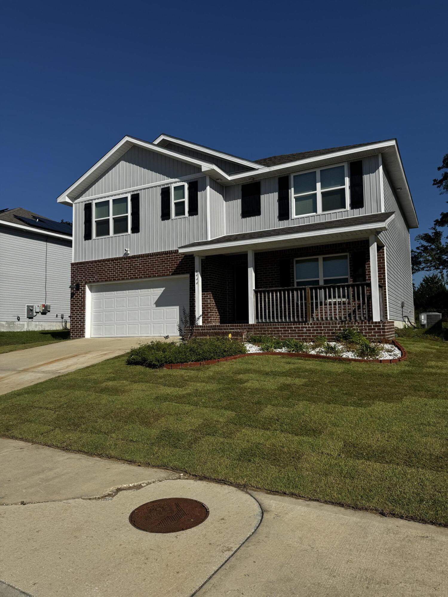 Stunning Low-Maintenance Home with Great Curb Appeal!Welcome to your dream home! This expansive 5-bedroom, 3-bath floor plan offers style and comfort. Enjoy stylish wood-look luxury vinyl plank flooring throughout, with cozy carpet in the bedrooms.The open-concept kitchen and living area is perfect for entertaining, featuring a large island, ample counter space, and stainless steel appliances. With living spaces both upstairs and downstairs, everyone can find their own retreat. The spacious master suite includes a luxurious en suite bathroom and custom-designed closet, while a guest bedroom with its own bath is conveniently located downstairs.The generous backyard is ready for play and entertaining. Don't miss the chance to make this beautiful home yours!