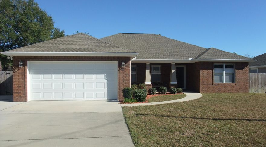 GORGEOUS HOME LOCATED IN MARY ESTHER 1.5 MILES FROM HURLBURT FRONT GATE! MOVE IN READY! THIS CRAFTSMAN STYLE HOME IS SITUATED IN A QUIET NEIGHBORHOOD JUST WEST OF HURLBURT. HURRICANE SHUTTERS! DRIVEWAY HAS BEEN MODIFIED WITH AN EXTRA SLAB FOR YOUR BOAT! TILED FLOORS FOR EASY UPKEEP! WITH 3 BEDROOMS AND TWO FULL BATHS, THIS HOME IS OPEN AND SPACIOUS! KITCHEN LOOKS OUT ONTO THE LIVING AND DINING ROOMS. FEATURES STAINLESS STEEL APPLIANCES ALONG WITH A NEW BOSCH DISHWASHER! EACH BEDROOM INCLUDES CUSTOM BLACKOUT, TOP DOWN BLINDS.ATTIC IS PANELED WITH REINFORCED FLOORING FOR EXTRA STRENGTH STORAGE. CEILING FANS THROUGHOUT AND HIGH EFFICIENCY A/C TO HELP KEEP BILLS DOWN! BACK PATIO FEATURES AN OUTDOOR CEILING FAN AND A MISTING SYSTEM TO KEEP YOU COOL DURING THE SUMMER!... BACKYARD WAS RECENTLY RESODDED. SELLER WILL PAY CLOSING COSTS. NO VA FUNDING FEE. NO ORIGINATION DISCOUNT POINTS. LENDER CHARGES LIMITED TO $500.
BUYER TO PAY ON PREPAIDS.