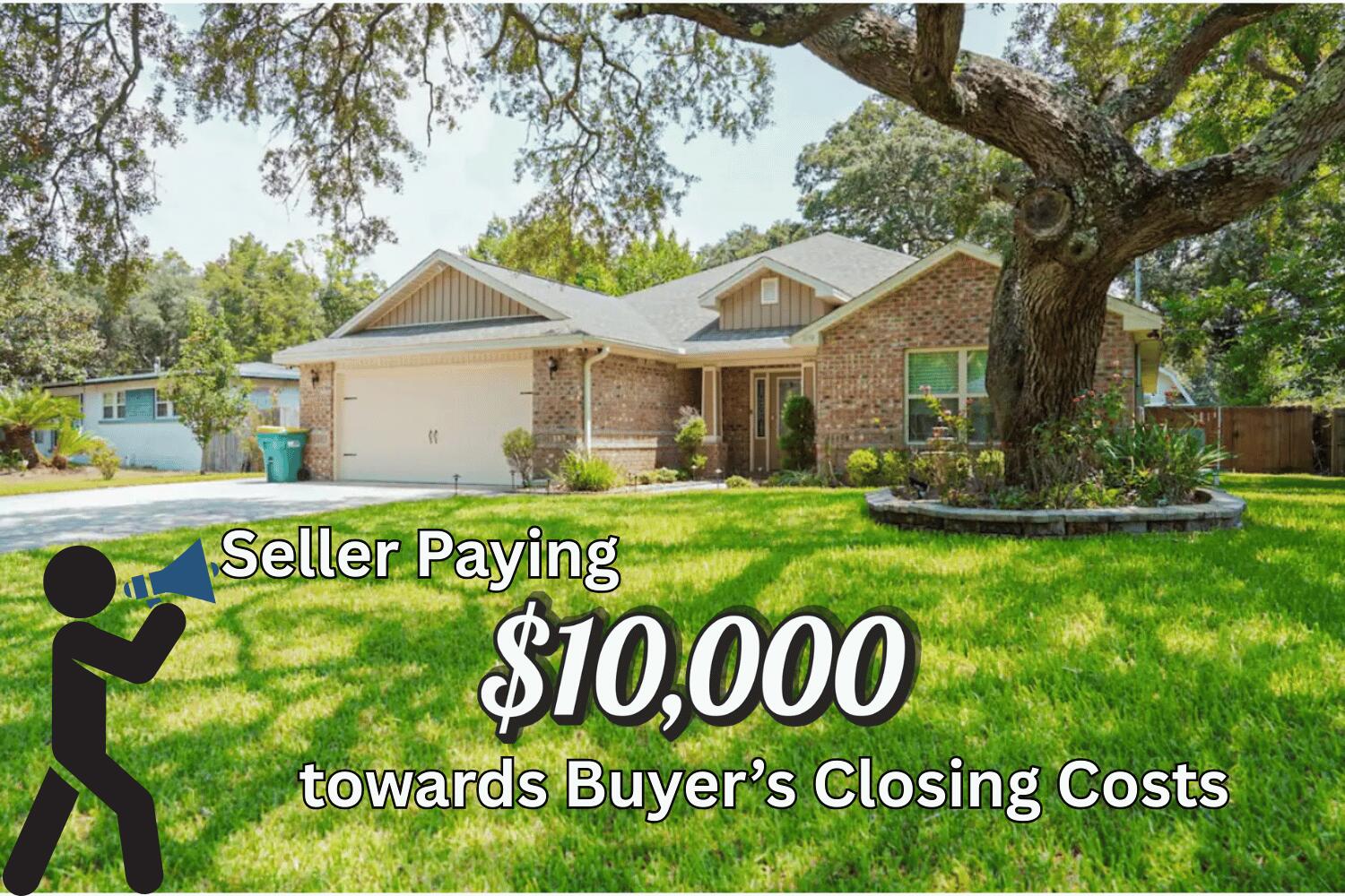 Seller paying $10,000 toward buyers closing costs! Custom 4-bedroom, 2-bath all-brick home is the perfect place to call home in Fort Walton Beach! Open floor plan is ideal for entertaining, w/living room featuring trey ceilings & custom lighting. Kitchen offers granite countertops, stainless steel appliances, breakfast bar & pantry--all flowing seamlessly for gatherings. Master suite boasts a trey ceiling, dual vanities, soaking tub, walk-in shower & expansive walk-in closet. Outside, enjoy a covered patio w/bench swing, firepit & privacy-fenced backyard perfect for relaxing evenings or weekend cookouts. Oversized driveway & gated parking pad provide space for RV, boat or extra vehicles. Close to shopping, dining, schools & the sugar-white sand beaches of the Emerald Coast.