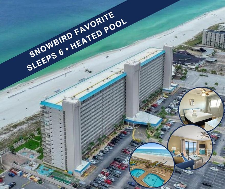 ***SELLER WILL CONSIDER ALL OFFERS!***The Summit is a long-beloved vacation spot for generations of visitors to Panama City Beach, and unit 1012 is ready for you to take part!This condo unit is fully furnished as a short-term rental and features the following: --Private bedroom with new LVP flooring--En-suite bath off the main bedroom with shower/tub combo--2 twin bunks in the hall--Half bath in the hall--Sleeper sofa in living room--Compact kitchen with all necessities--Extra counter space, drawers, and cabinets--Full size Amana washer and dryer--Tile in hall, baths, and kitchen/dining/living room--GE electric stove--Built-in microwave--Hotpoint refrigerator--Double sink--Dining table with 4 chairs--7' x 15' balcony with outdoor furniture The Summit grounds feature a gated entrance, 24-hour security, 2 pools (one heated seasonally), 2 hot tubs, 2 kiddie pools, a poolside Tiki Bar, a full-service restaurant (Bikini Bob's), fitness center, game room, ice cream/snack and gift shops, jet ski rentals, shuffleboard, and lighted tennis/pickleball courts.