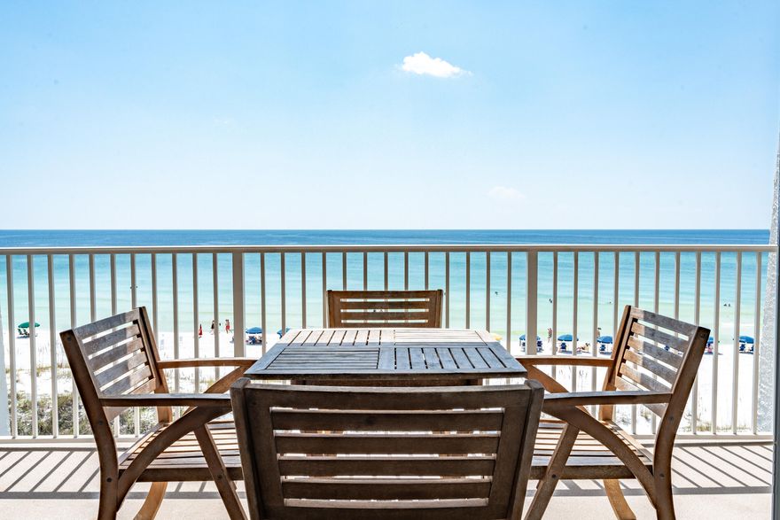 Beautifully furnished Gulf-front condo in the highly sought-after Beach House Condominium! This vacationer-friendly two bedroom two bathroom condo is on the East end, 3rd floor of Building A--a favorite among owners and guests. The open-concept layout features upgrades like granite countertops, high-end cabinetry, stainless steel appliances, and tile throughout. Sleeps 6, includes a private laundry, and boasts a brand-new HVAC system (March 2024). Electricity is included in HOA fees. Beach House offers rare privacy in a low-rise community with just 106 condos, 600 feet of deeded beach, and easy access to dining, shopping, and entertainment. Enjoy tennis, swimming, a fitness center, and more!