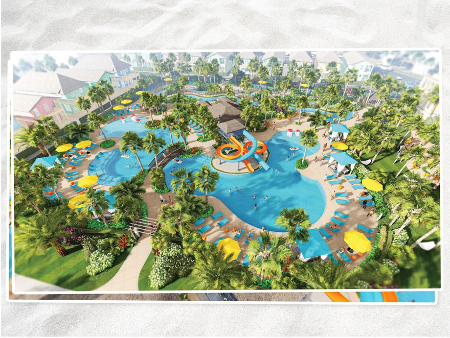 Don't miss your opportunity to enjoy everything the Margaritaville lifestyle has to offer! This home is new construction with 5 bedrooms and 4 1/2 baths. Located in the exciting new Margaritaville Beach Cottage Resort, homeowners and their rental guest will have a hard time deciding what to do first; you can relax in the huge resort pool, take a trip around the 425 ft long lazy river, ride down one of two waterslides, soak in the sun on the 580 feet of dedicated beach, play pickleball, have a margarita and cheeseburger brought to you poolside, games on the lawn, outdoor movies and much, much more. This Breeze two story floorplan features 2,130 sf of heated/cooled space perfectly designed to fit your every need