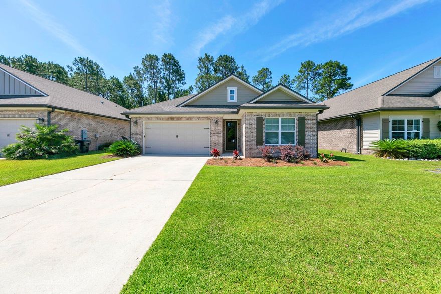 Located in the quiet, bayou-side community of Marina Village, this 3-bedroom, 2-bathroom, 1,779 sq ft home offers quality construction and comfortable living.  Built by local builder Randy Wise Homes, known for solid craftsmanship and attention to detail, this newly painted home includes an all brick exterior, low-E vinyl windows, covered front and back porches, a 2-car garage, and an automatic sprinkler system.Inside, the home features an open layout connecting the kitchen, living, and dining areas, with 9-foot ceilings, crown molding, and oil-rubbed bronze finishes throughout. The kitchen and bathrooms are finished with granite countertops, and the flooring includes a mix of laminate, tile, and carpet. ... The master bedroom includes a vaulted ceiling, a spacious walk-in closet with shelving, and a spacious tiled bathroom with a double vanity and an extended-size tiled shower. Secondary bedrooms are generously sized, and the second bathroom includes a linen closet. The laundry room adds convenience with a large utility sink and cabinet storage.

The garage has been upgraded with finished flooring and dual ceiling fans, offering flexible space that could be used as a home office, workout room, playroom, or for parking vehicles. The backyard is fenced, and the covered patio provides a comfortable outdoor space.

Community amenities include a neighborhood pool and pool house, dog park, playground, and three scenic ponds with a dock for fishing. Just a half-mile walk leads you to Freeport Marina, where you can catch the sunset, watch dolphins, or fish.

Conveniently located less than 4 miles from local schools, grocery shopping, dining, and more.  This home blends peaceful bayou living with everyday convenience. Bonus, this home is 15 miles to the beach!

Contact us today for a private showing.