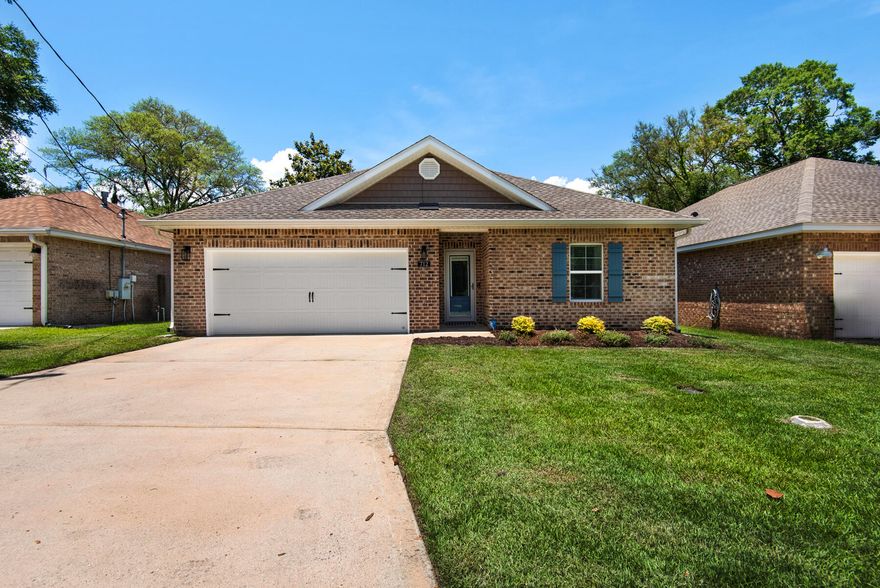 Better Than New! Stylish Brick Home in the Heart of Niceville - No HOA & Under $400KDiscover the perfect blend of comfort, convenience, and custom upgrades in this immaculate 2021-built brick home, located in a highly desirable, central Niceville location with NO HOA and priced below $400,000! This is the one you've been waiting for -- whether you're a first-time buyer, downsizing, or looking for a low-maintenance investment close to it all.With 3 spacious bedrooms and 2 full baths, this thoughtfully designed, single-story home offers almost 1,700 square feet of open-concept living, packed with elevated finishes rarely found at this price point. Step inside and immediately notice the luxury vinyl plank flooring and tile throughout -- that's right, no carpet anywhere! Crown molding, recessed lighting, and upgraded ceiling fans and fixtures give the home a polished, designer feel.

The heart of the home features a spacious kitchen with ample cabinetry, stainless steel appliances, and a built-out pantry that adds storage and style. The dining area opens to a bright, inviting living room that flows out to a screened-in back porch perfect for morning coffee or relaxing evenings. The fully fenced backyard offers peace, privacy, and room to play, garden, or entertain.

The primary suite is a true retreat with a custom walk-in closet, stylish en-suite bath, and thoughtful touches throughout. The two additional bedrooms offer flexibility for guests, an office, or hobbies, and the dedicated laundry room includes extra storage cabinets to keep everything organized.

Built by a reputable local builder with quality in mind, the home also features security storm doors, energy-efficient construction, and low-maintenance brick siding. With no HOA restrictions, you have the freedom to truly make it your own.

Just minutes from top-rated schools, Eglin Air Force Base, shopping, dining, and the white-sand beaches of the Emerald Coast, this home offers a rare combination of location, value, and quality  and it won't last long.

Schedule your showing today and fall in love with everything this move-in-ready Niceville beauty has to offer!